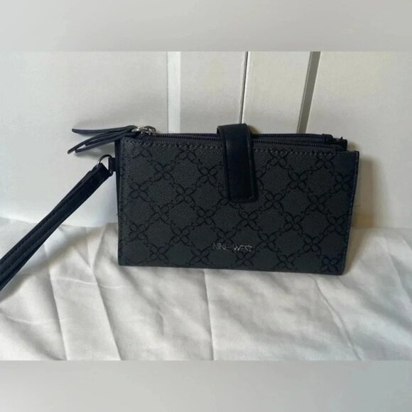 | Black and Grey wallet clutch - Picture 2 of 10